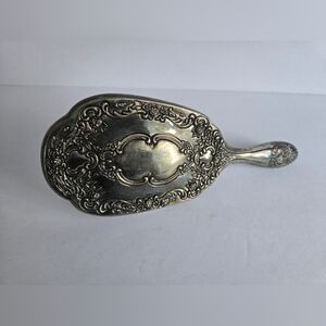 Silver Plated Hair Brush Vtg